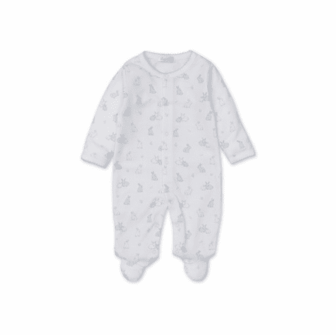 Kissy Kissy Bunny Burrows Print Footie S23BB04Pblue