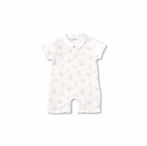 Kissy Kissy Bunny Buzz Print Short Playsuit S20BB23Pblue