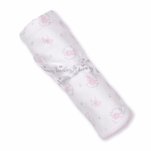 Kissy Kissy Bunny Hugs Print Blanket S21BH08Ppink