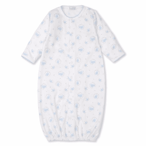 Kissy Kissy Bunny Hugs Print Convertible Gown S21BH14Pblue