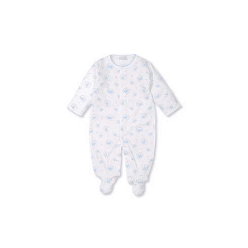 Kissy Kissy Bunny Hugs Print Footie S21BH04Pblue