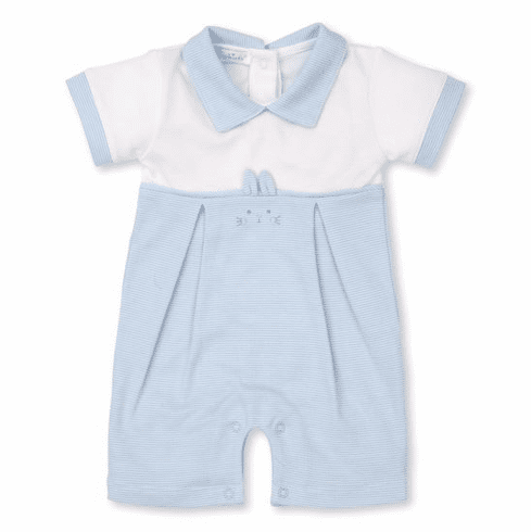 Kissy Kissy Bunny Hugs Short Playsuit with Collar S21BH23blue