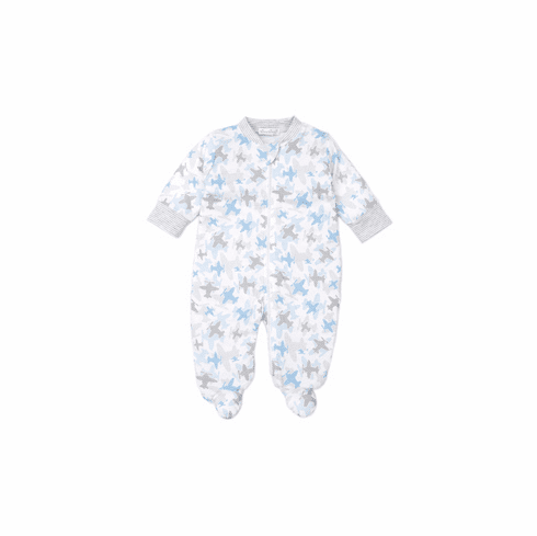 Kissy Kissy Camo Planes Print Footie with Zipper F20CP04PZ