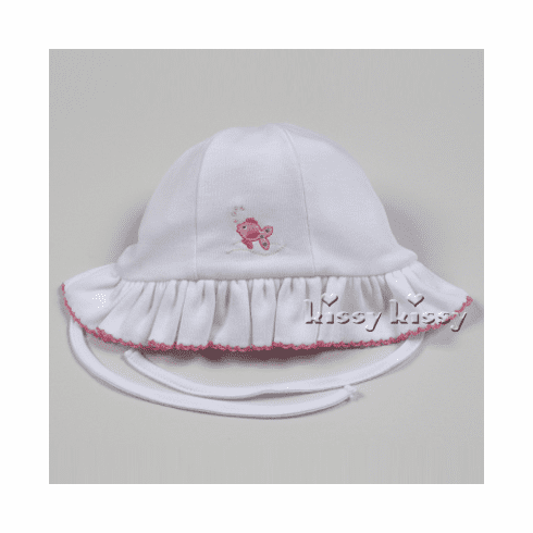 Kissy Kissy Caribbean Capers Fuchsia Embroidered Floppy Hat  S13176-22fuchsia