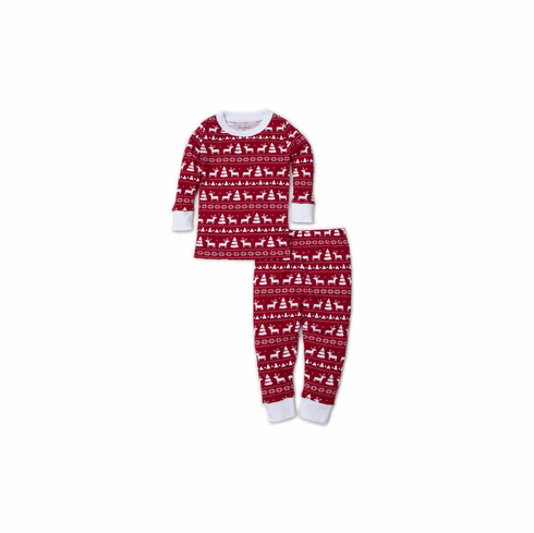 Kissy Kissy Christmas Deer Pajamas Print Two Piece F19CD190Predbb