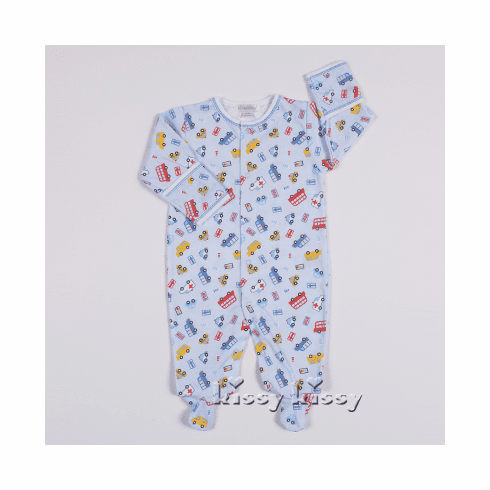 Kissy Kissy City Slickers Print Footie F14214-04P