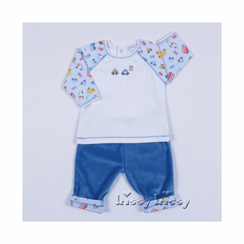 Kissy Kissy City Slickers VELOUR Pant Set F14214V-62