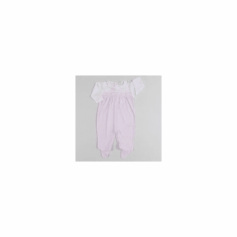 Kissy Kissy Classic Little Baby Bishop Footie S18923-04whpink