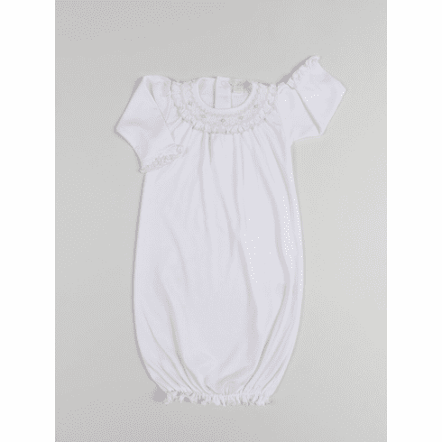 Kissy Kissy Classic Little Baby Bishop Sack with Ruffle S18923-11RUwhpink