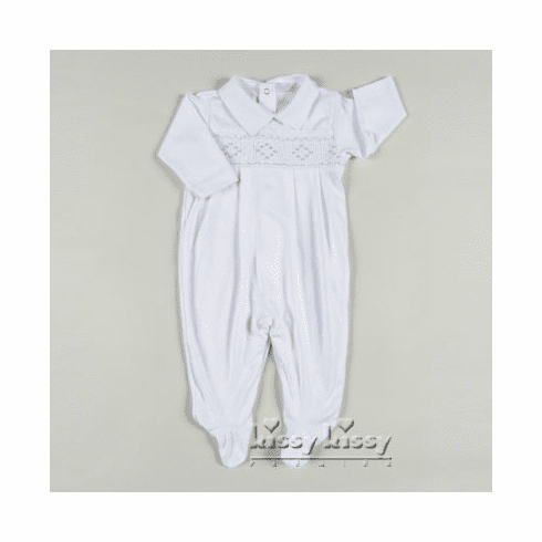 Kissy Kissy Classic Little Baby Footie w/Collar 925-04C-whlb40