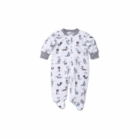 Kissy Kissy Classic Pup Footie with Zipper F19CP04Z