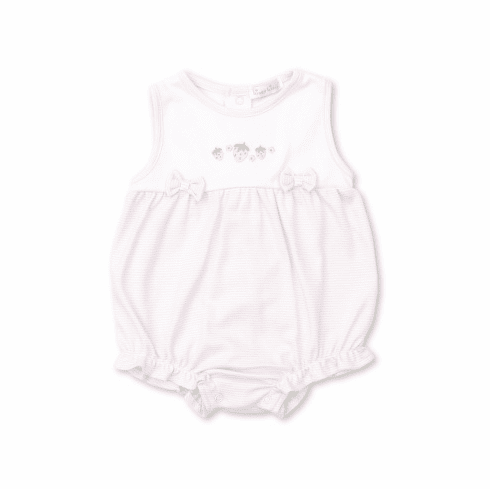 Kissy Kissy Classic Treasures Strawberries Sleeveless Short Playsuit SS22CTG36pink