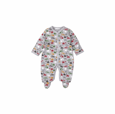 Kissy Kissy Construction Company Comp. Gray Footie F20CC04PG