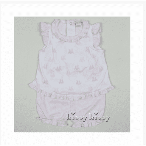 Kissy Kissy Cottontail Duo Short Playsuit (NOT SUNSUIT)pink 288-36