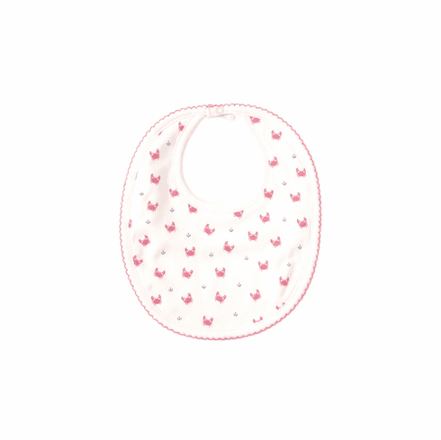 Kissy Kissy Crab Craze Print Bib S20CC13Pfuchsia