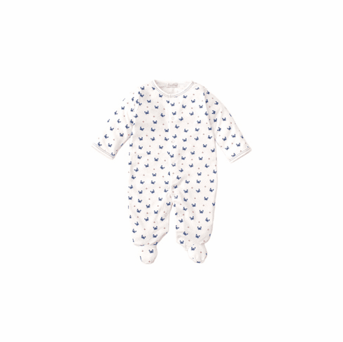 Kissy Kissy Crab Craze Print Footie S20CC04Pblue