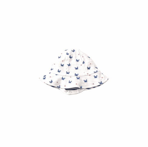 Kissy Kissy Crab Craze Reversible Sunhat S20CC40Pblue