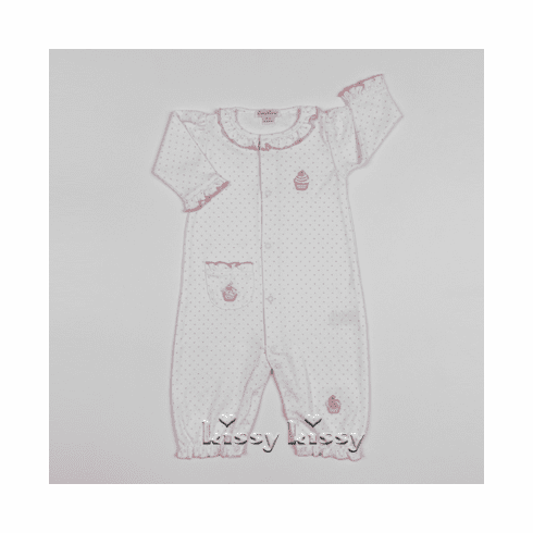Kissy Kissy Craving Cupcakes Print Playsuit F17141-10Ppink