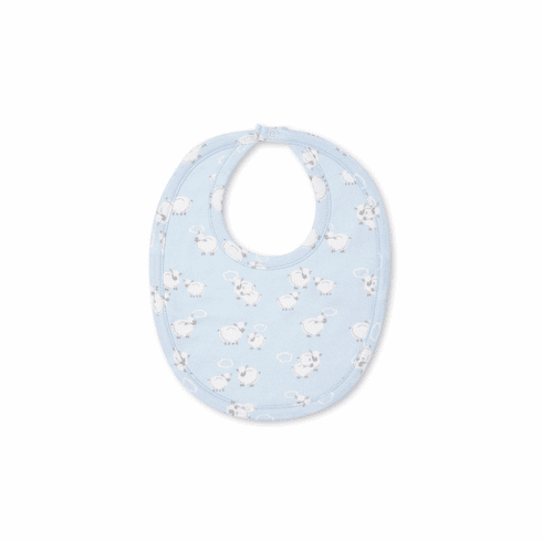 Kissy Kissy Cuddle Sheep Bib F20CS13blue