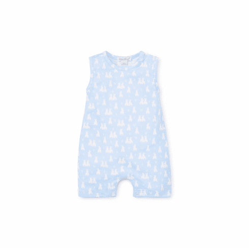 Kissy Kissy Cushy Cottontails Blue Sleeveless Short Playsuit S19CC36Pblue