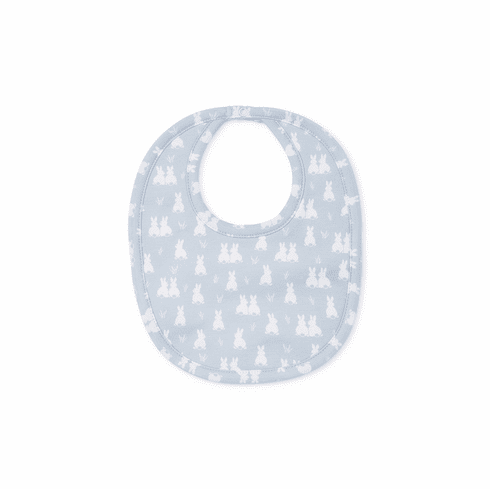 Kissy Kissy Cushy Cottontails Silver Bib S19CC13Psilver