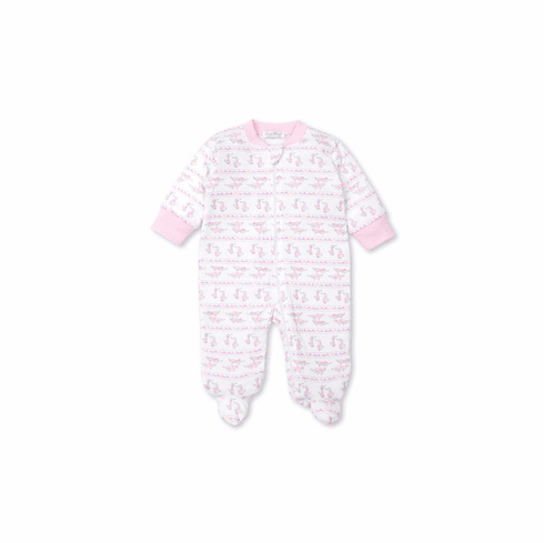Kissy Kissy Dachshund Dears Print Footie with Zipper F20DD04PZ
