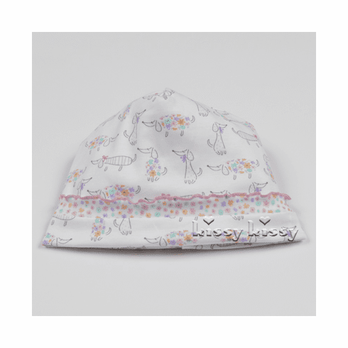 Kissy Kissy Darling Dachshunds Print Hat F17422-06p