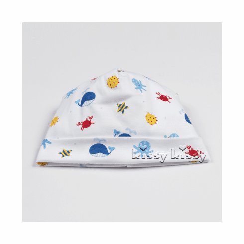 Kissy Kissy Deep Sea Delight Print SLEEVELESS SHORT PLAYSUIT(NOT Hat) S17409-36Pbl