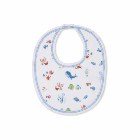 Kissy Kissy Deep Sea Divers Print Bib S23DSD13Pblue