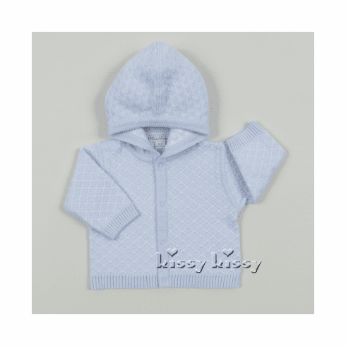 Kissy Kissy Diamond Duet KNIT Rev. Hooded Cardigan F15L108W-HCARlightblue