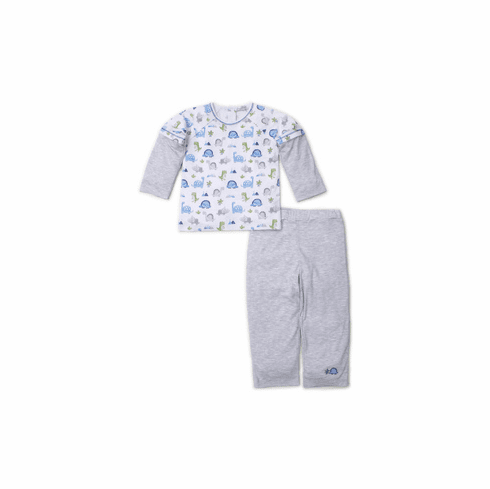 Kissy Kissy Dino Crew Stripe TODDLER Pantset F19DC62PT