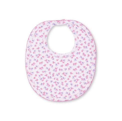 Kissy Kissy Ditsy Blooms Print Bib S22DB13pink
