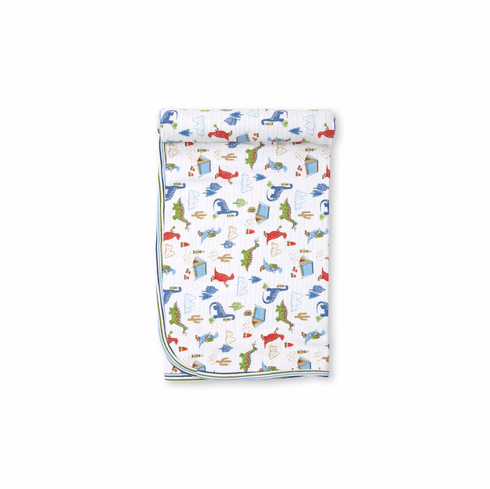 Kissy Kissy Dyno Camp Fire Print Blanket F20DC08P