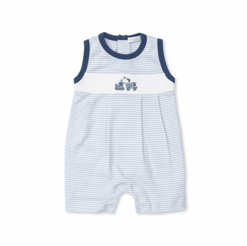 Kissy Kissy Earth Movers Stripe Sleeveless Short Playsuit S22EM36St
