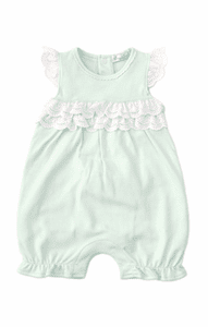 Kissy Kissy Elegant Eyelet Mint Short Playsuit. S20EE23mint