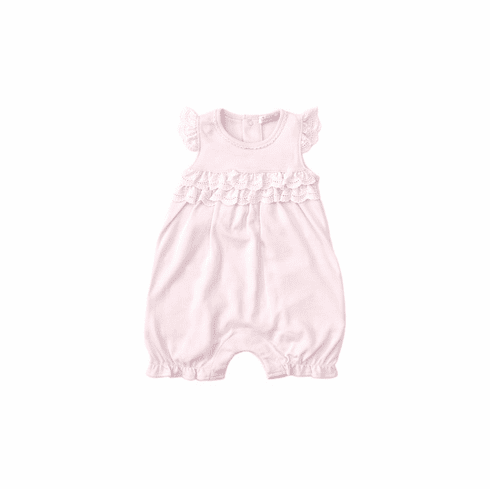 Kissy Kissy Elegant Eyelet Pink Short Playsuit. S20EE23pink