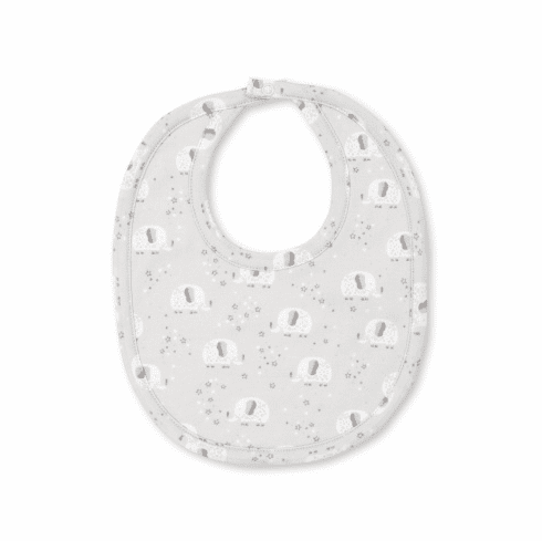 Kissy Kissy Elephant Dreams Print Bib F21ED13Psilver