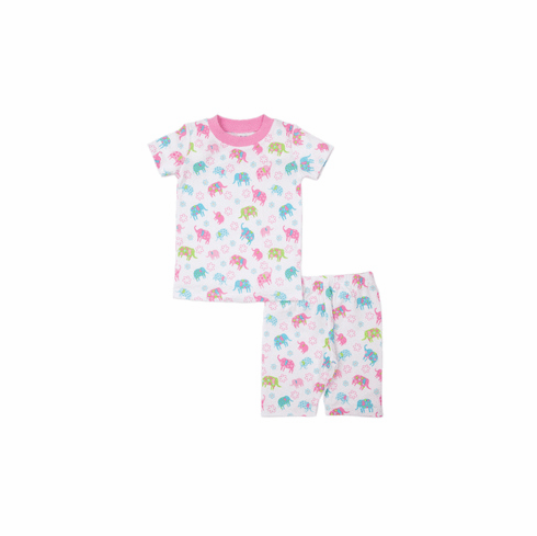 Kissy Kissy Elephant Flowers Print Short Pajamas S21EF193Pi