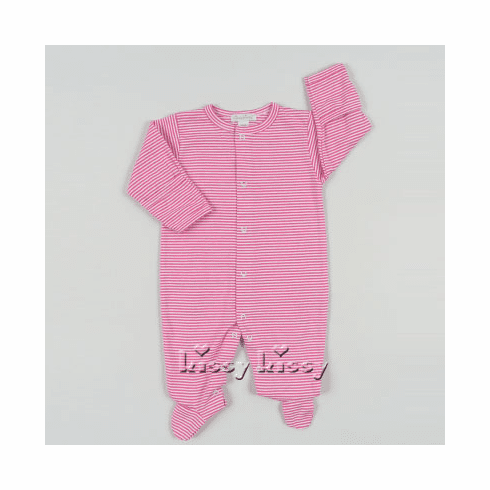 Kissy Kissy Essentials Fuchsia Stripe Footie 387-04fuchsia