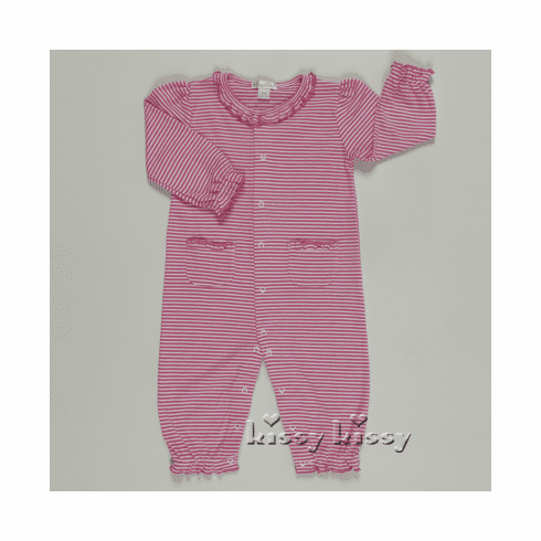 Kissy Kissy Essentials Fuchsia Stripe Playsuit 387-10fuchsia