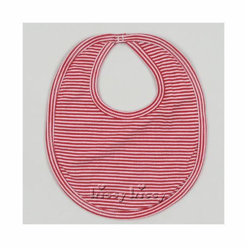 Kissy Kissy Essentials Red Stripe Bib 387-13Red