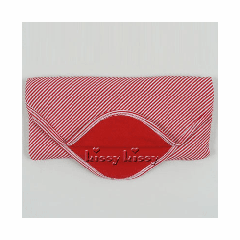 Kissy Kissy Essentials Red Stripe Blanket 387-08Red