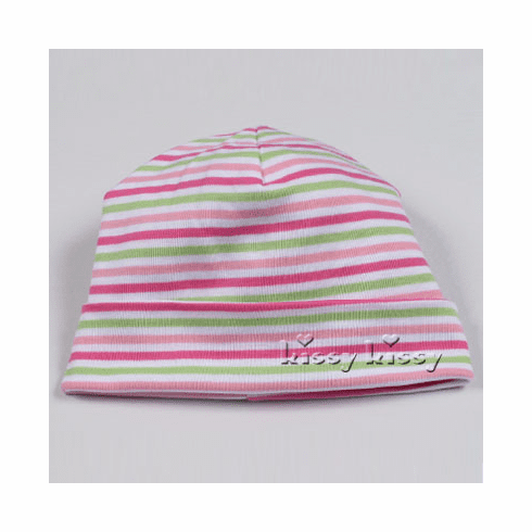 Kissy Kissy Essentials stripe hat green