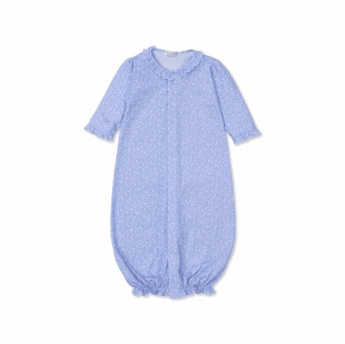 Kissy Kissy Fall Flower Patch Print Convertible Gown KKF24FFP14Pblue