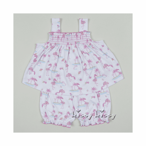 Kissy Kissy Flamingo Island Print Sunsuit S16289-42P