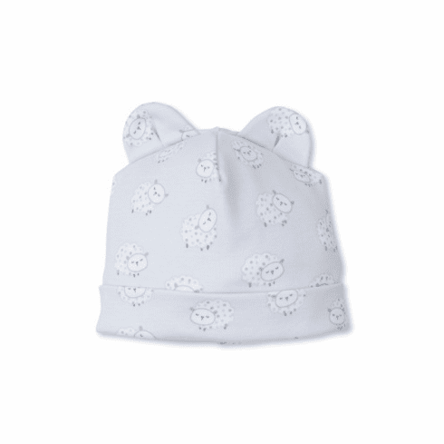 Kissy Kissy Fleecy Sheep Print Hat S24FS106Pblue