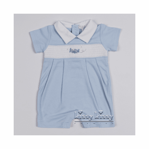 Kissy Kissy Fly Away Short Playsuit w/Collar S17829-23Cblue
