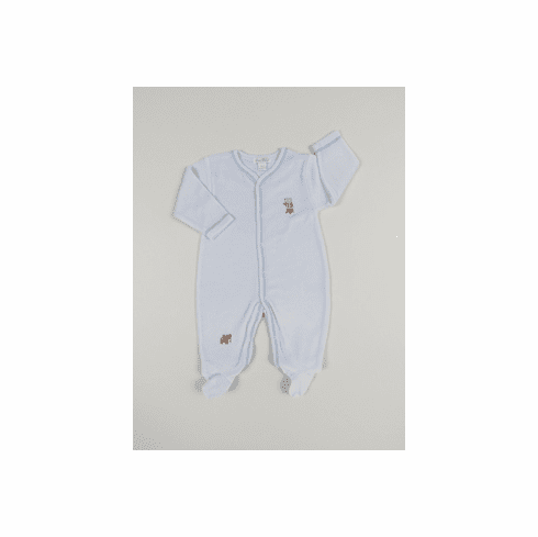 Kissy Kissy Forest Critters Velour Footie F18FC04V