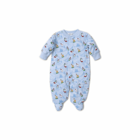 Kissy Kissy Frosty Friends Print Footie F19FF04Pblue