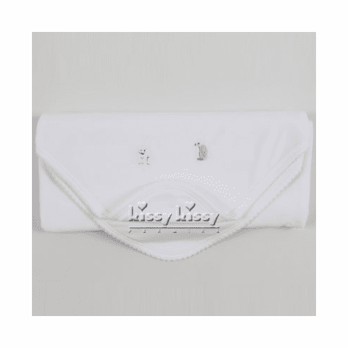 Kissy Kissy Frosty Friends VELOUR Blanket F11534V-08white